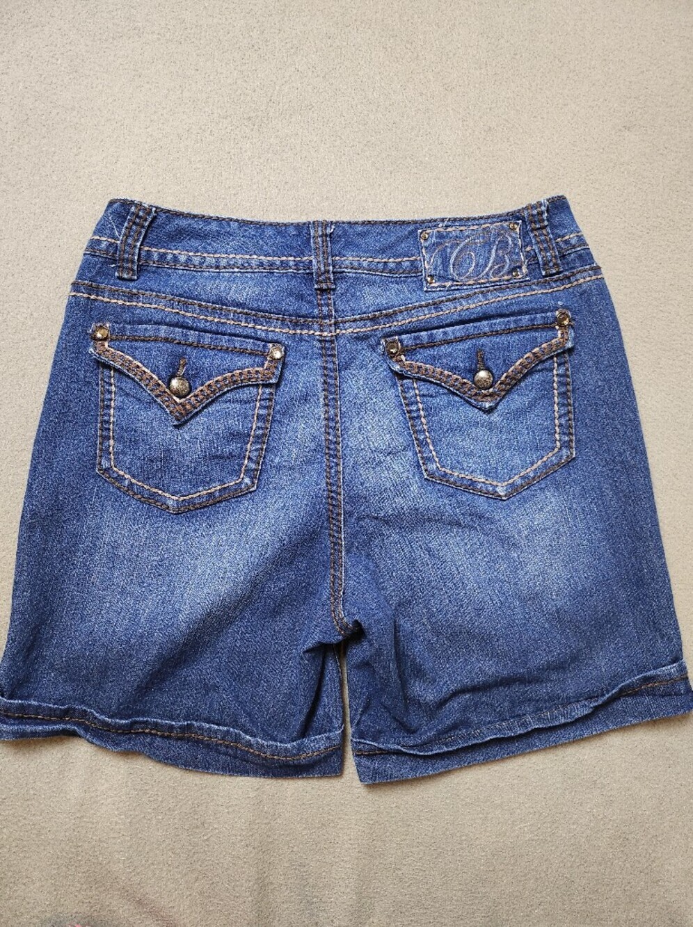 Code Bleu Denim Shorts Size 10 Jean Shorts Flap Pockets